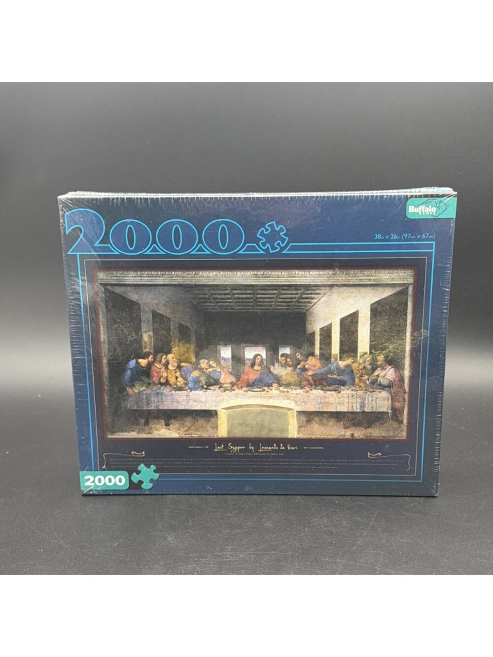 The Last Supper by Leonardo Da Vinci 2000 Piece Puzzle Buffalo New Poster Inside